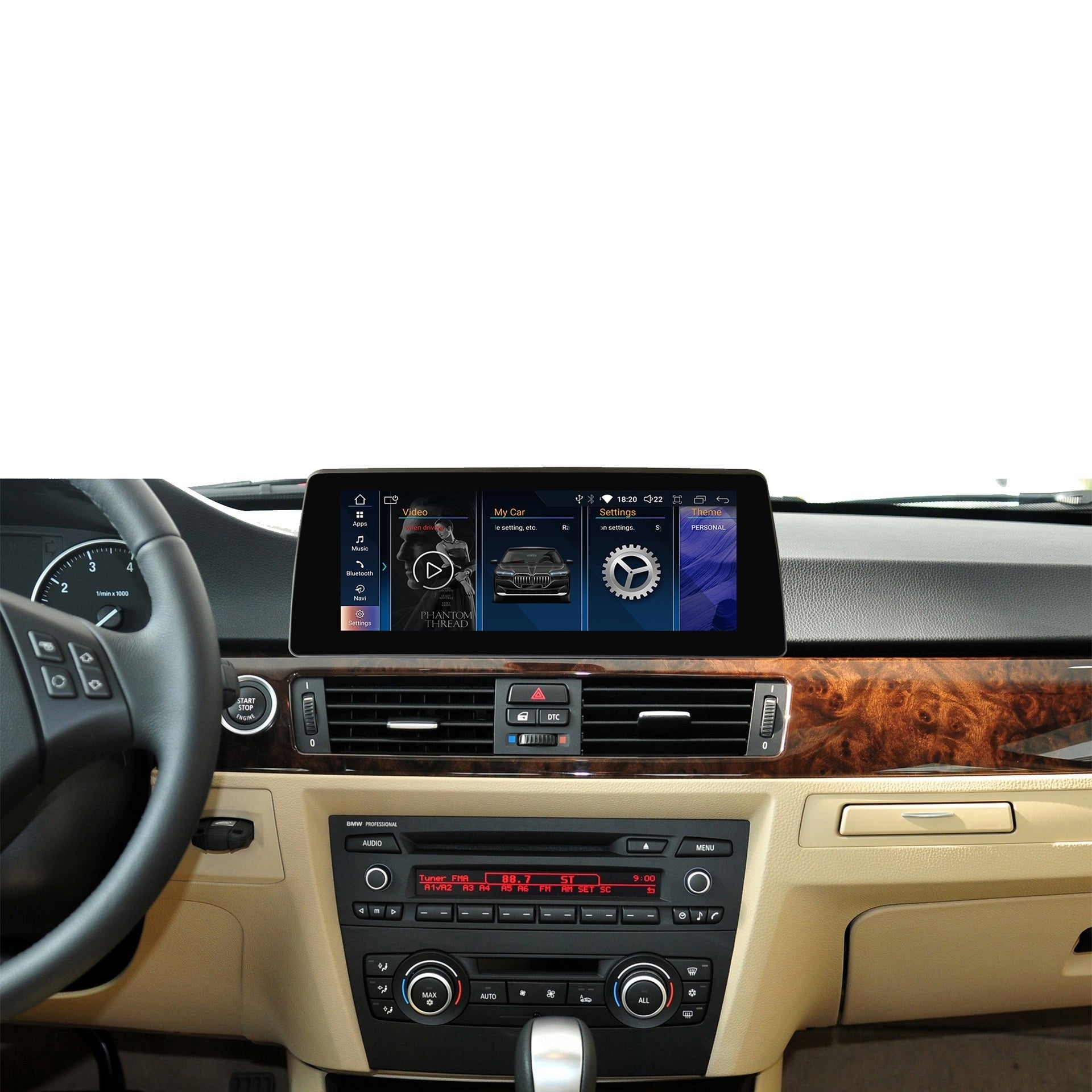 Navigatie BMW Seria 3 E90 E91 E92 E93 (2004-2012), Android, Carplay / Android auto
