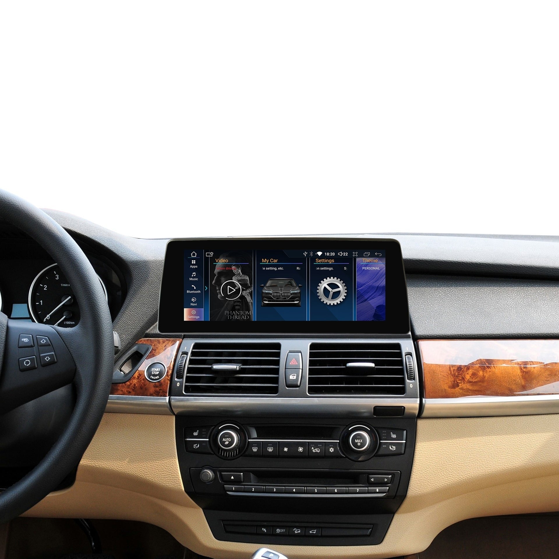 Navigatie Bmw X5 E70 (2006-2013), Android, Carplay / Android Auto