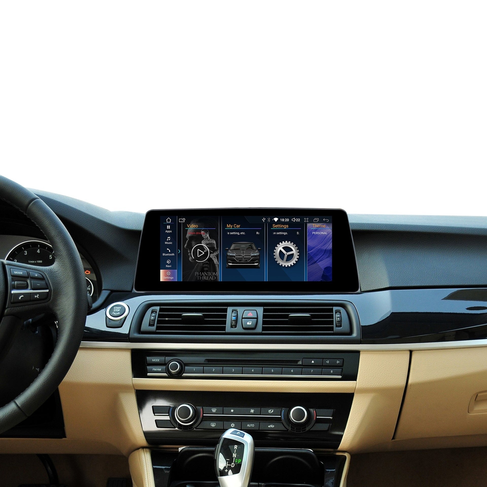 Navigatie Bmw seria 5 F10 F11 (2011-2017), Android, Carplay / Android Auto