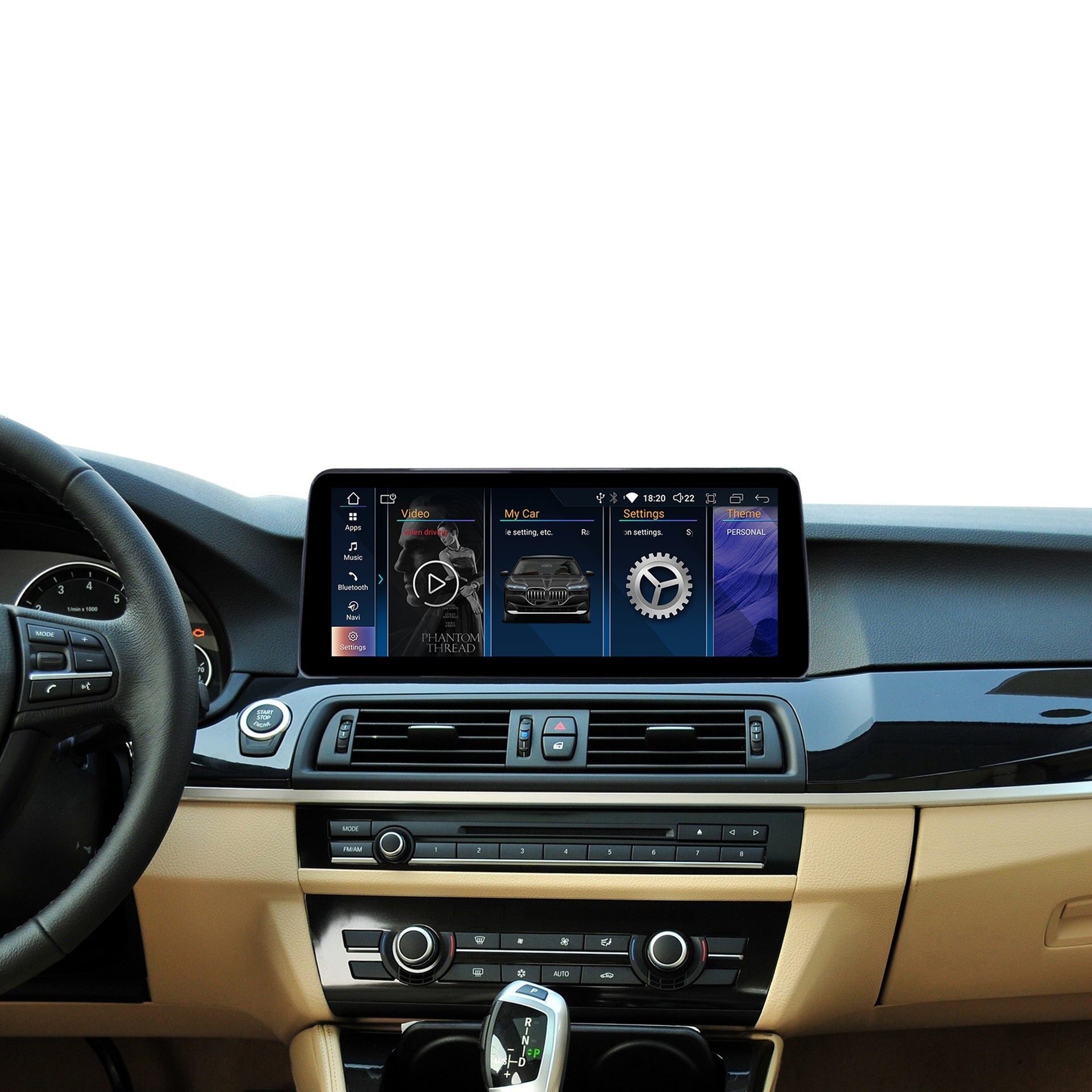 Navigatie Bmw seria 5 F10 F11 (2011-2017), Android, Carplay / Android Auto