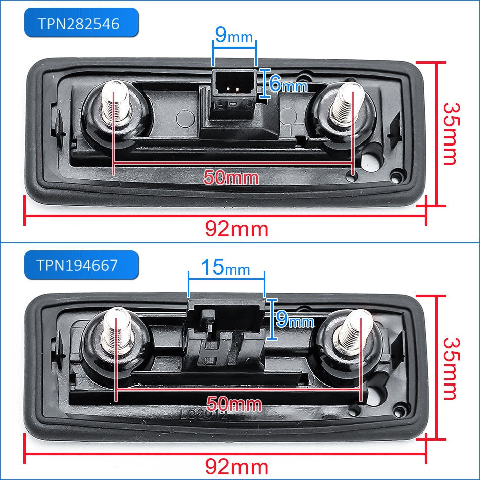 Camera marsarier Skoda, maner portbagaj, HD Night Vision, 170°, 2 pini