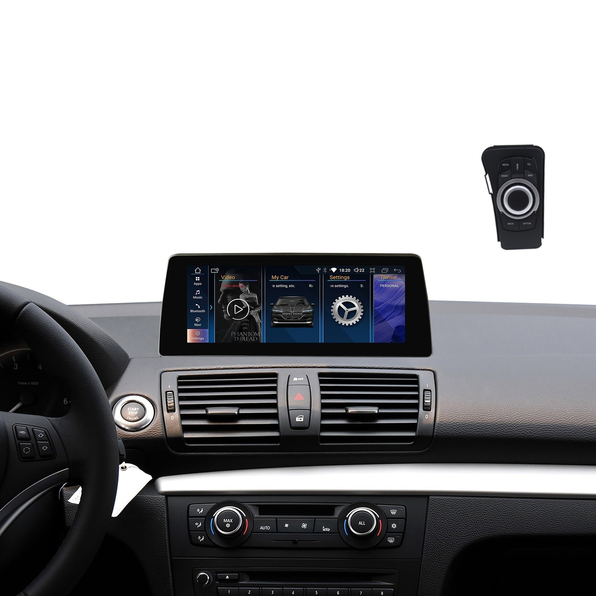 Navigatie Bmw Seria 1 E81 E82 E87 E88 (2003-2014), Android, Carplay / Android auto
