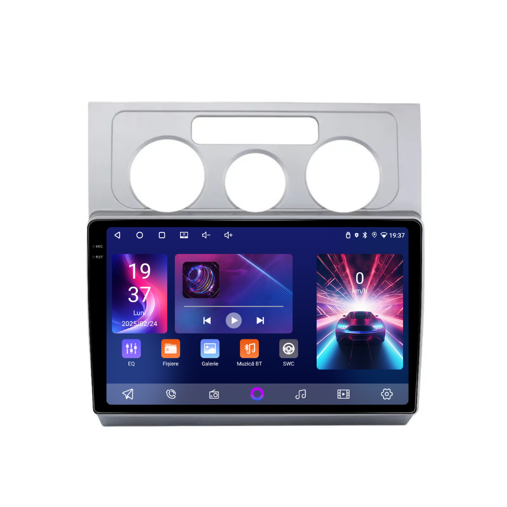 Navigatie Volkswagen Touran (2003-2010), Android, Ecran 10", Carplay / Android auto, Clima AC