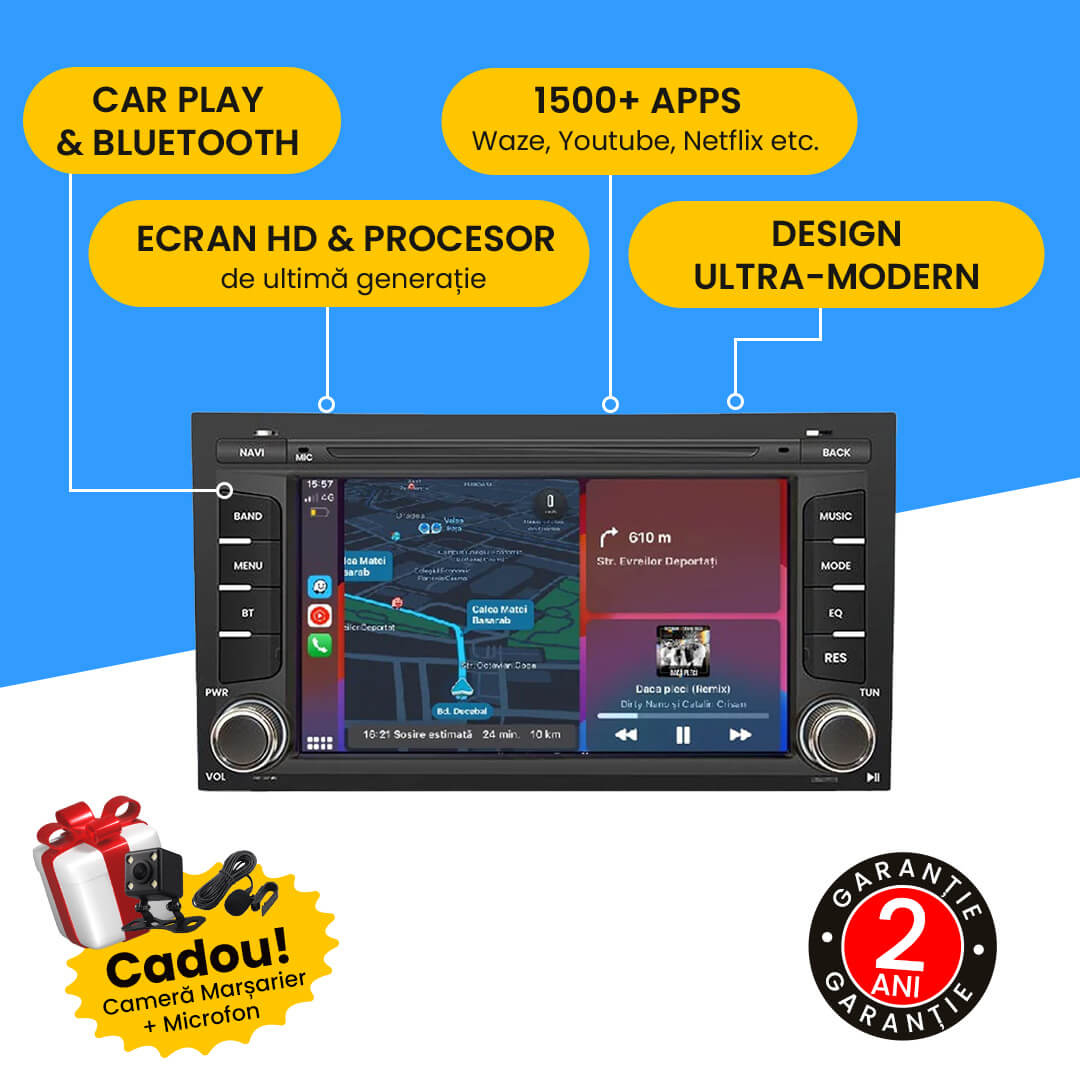 Navigatie Audi A4 (2002-2008), android.