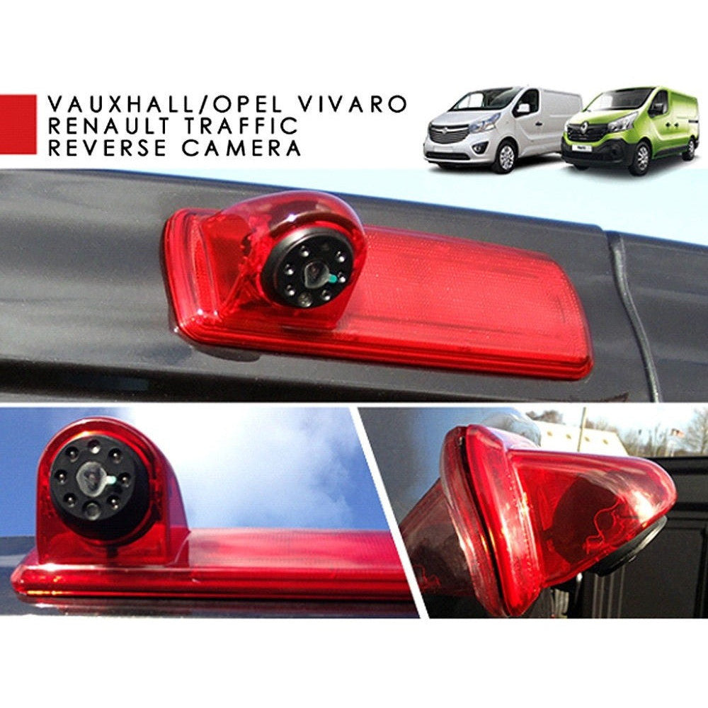 Camera marsarier Opel Vivaro / Renault Trafic, lampă frână, Night Vision, 170°