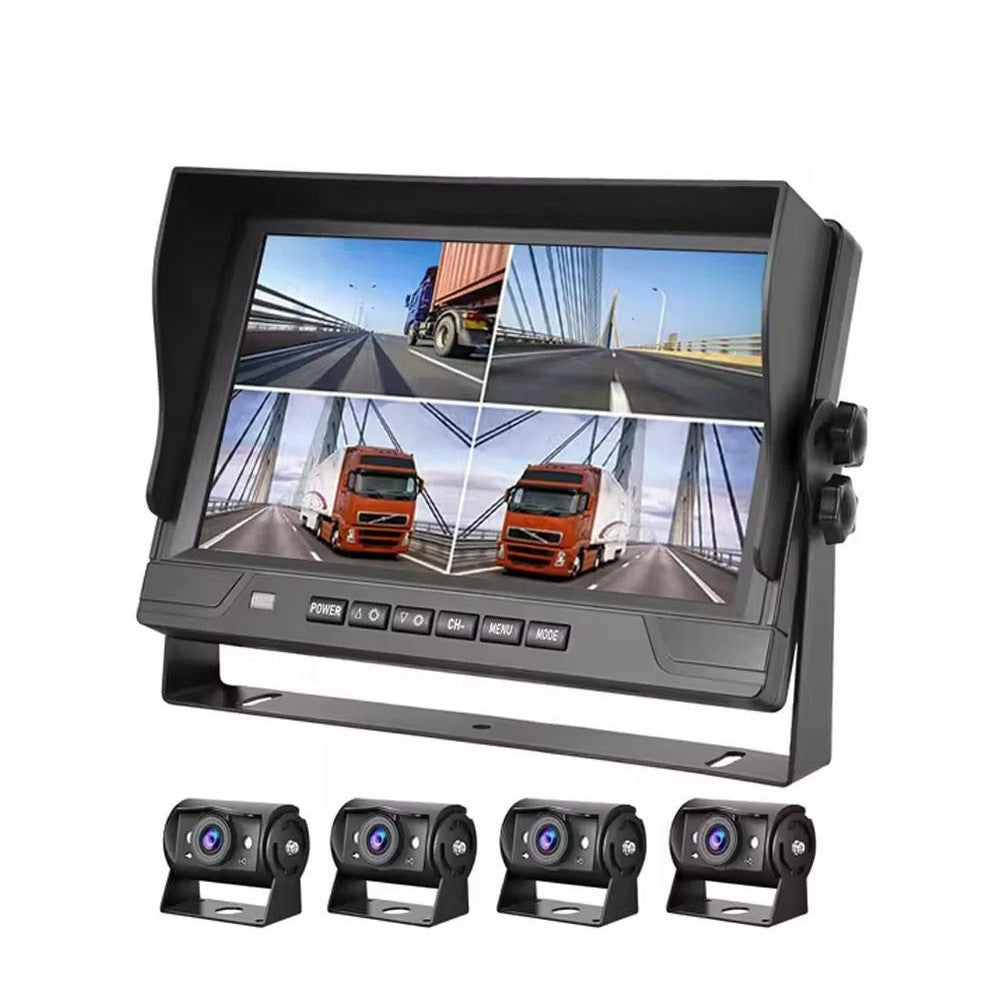 Kit 4 camere AHD Camion / Bus cu ecran 9 inch 12-24V