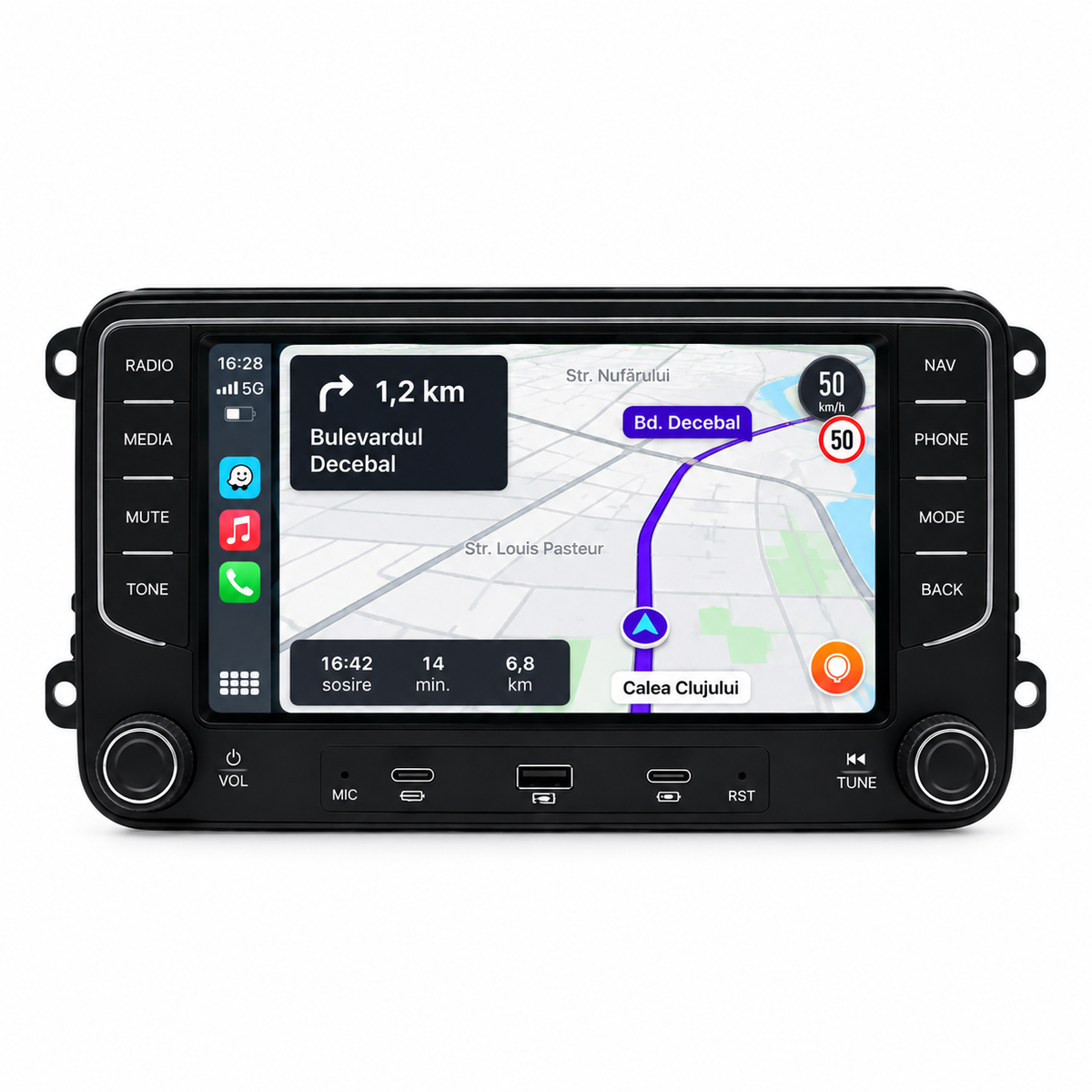 Navigatie Volkswagen ,Skoda, Seat, Android, Ecran 7" full touch, Carplay / android auto
