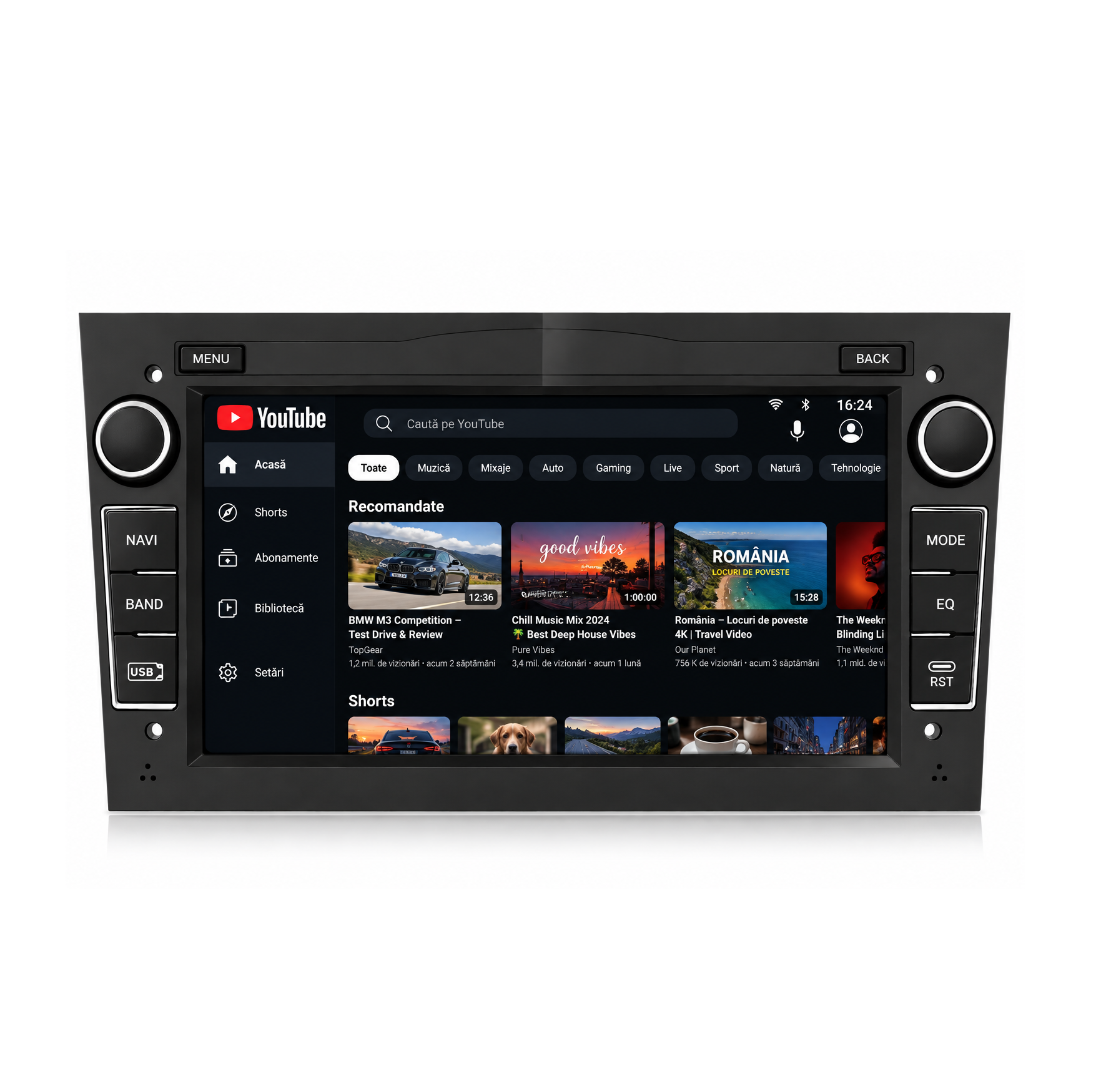 Navigatie Opel Astra H, Corsa, Antara, Meriva, Vivaro, Zafira  Android, Ecran 7", Carplay / Android auto
