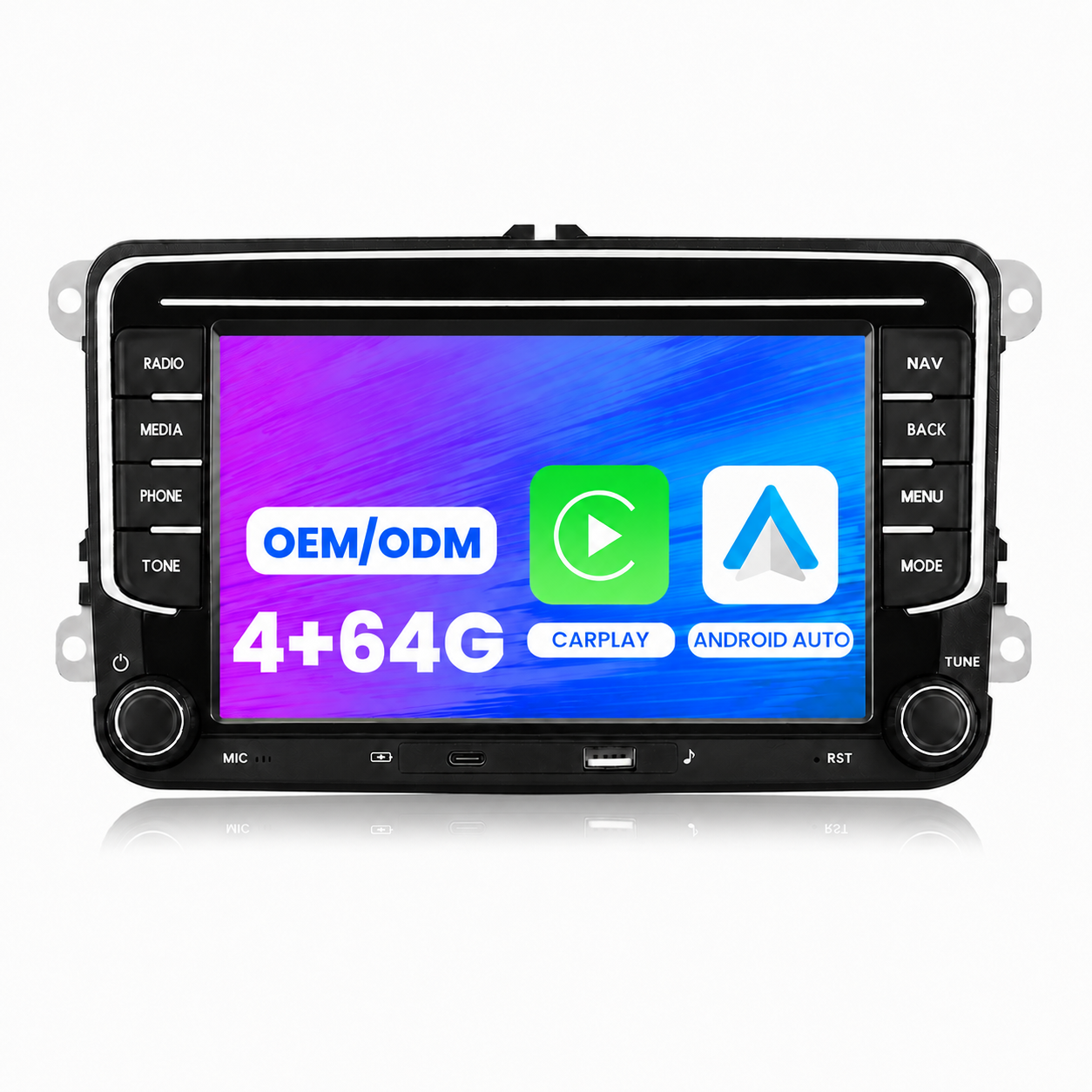 Navigatie Seat Leon (2005-2013), Ecran 7 inch, 4GB RAM 64GB, carplay / android auto, incarcare USB