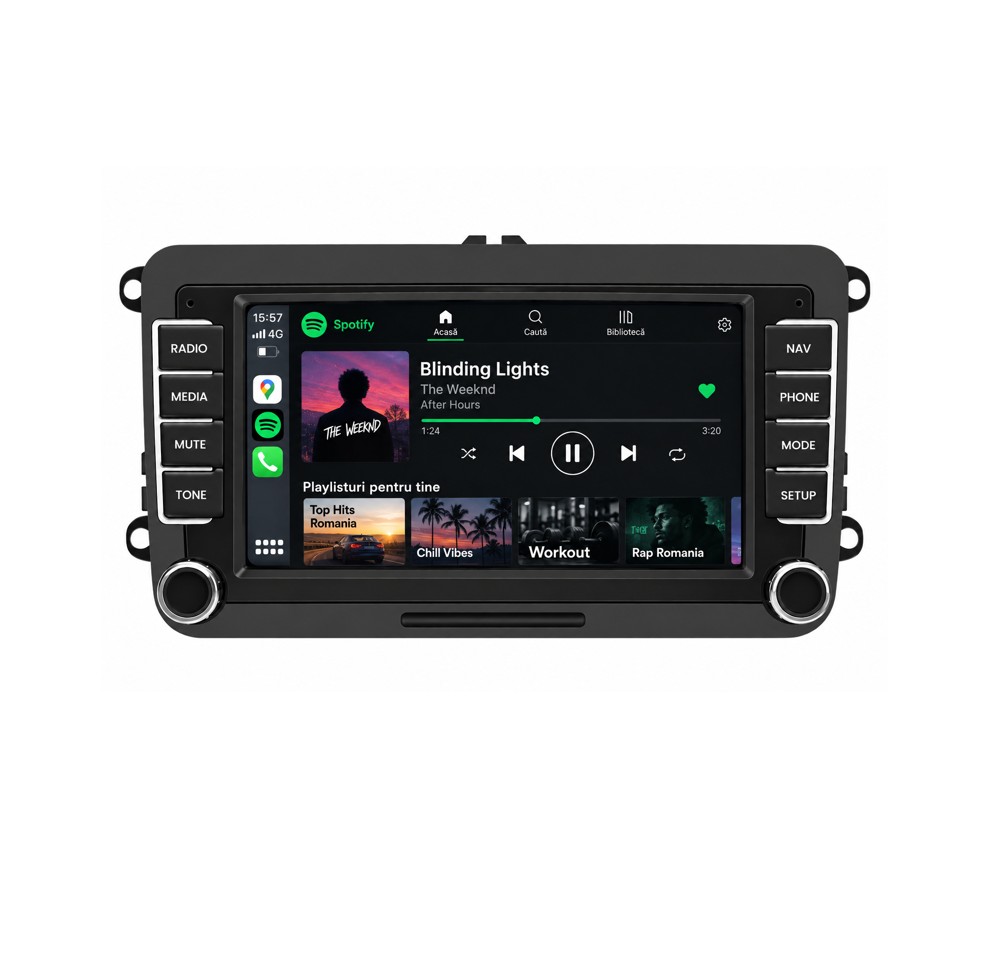 Navigatie Volkswagen ,Skoda, Seat, Android, Ecran 7", Carplay / android auto