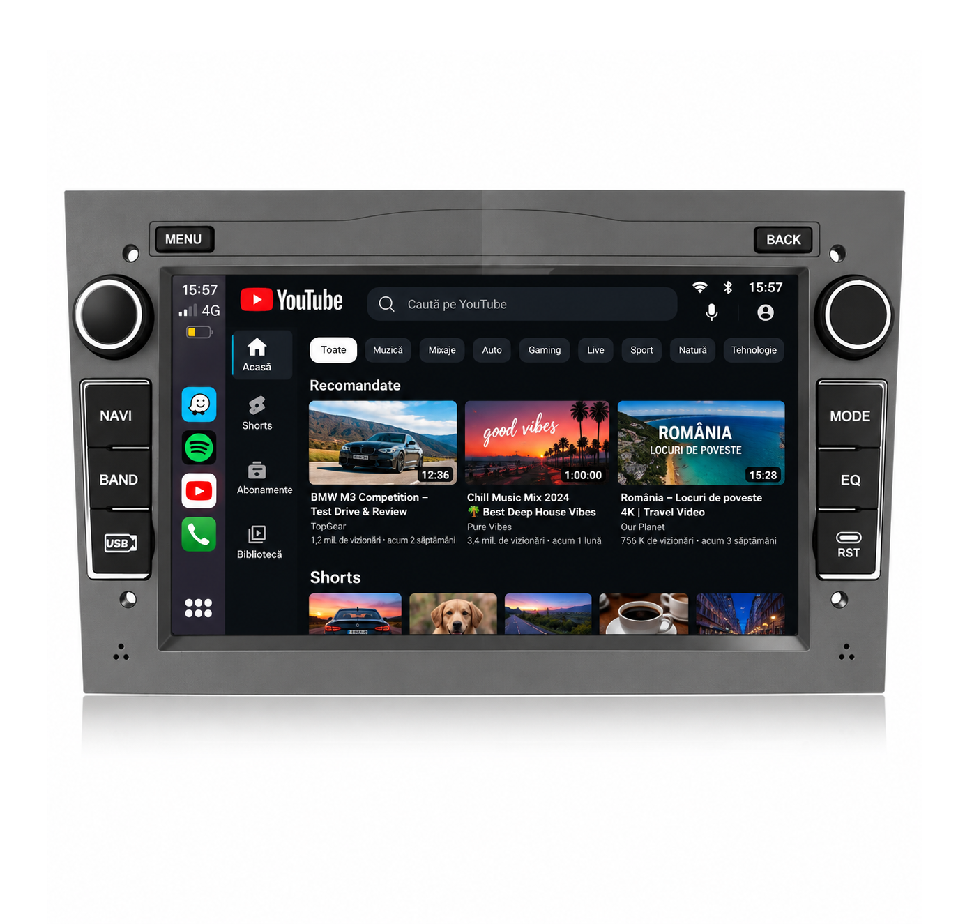 Navigatie Opel Astra H, Corsa, Antara, Meriva, Vivaro, Zafira  Android, Ecran 7", Carplay / Android auto