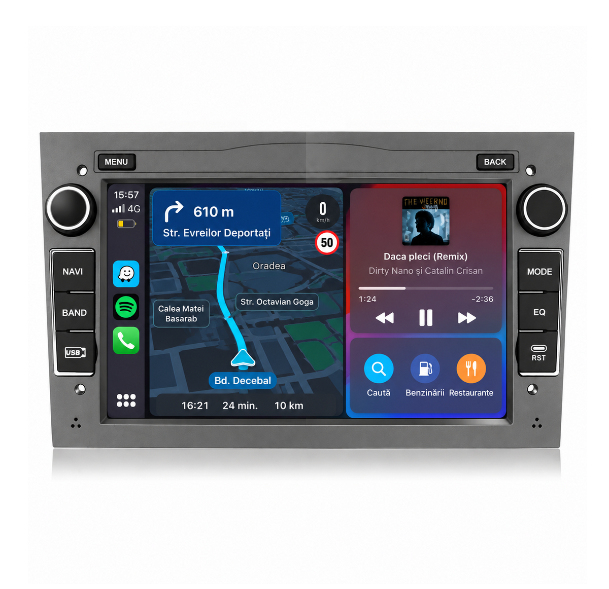 Navigatie Opel Astra H, Corsa, Antara, Meriva, Vivaro, Zafira  Android, Ecran 7", Carplay / Android auto