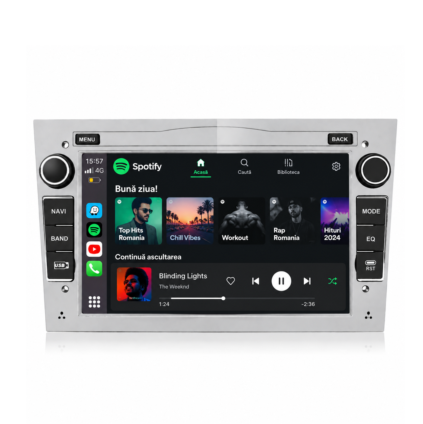 Navigatie Opel Astra H, Corsa, Antara, Meriva, Vivaro, Zafira  Android, Ecran 7", Carplay / Android auto