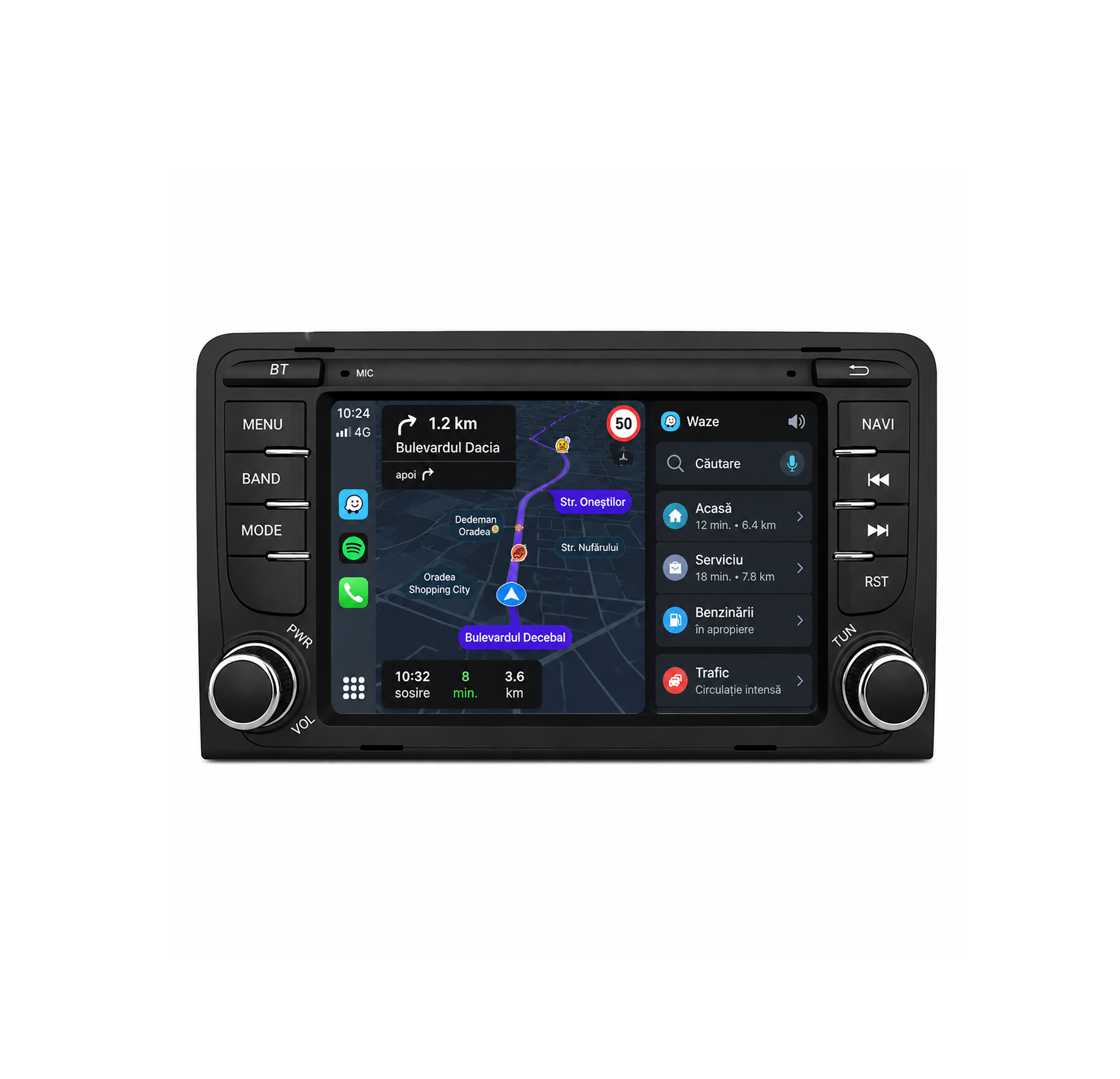 Navigatie Audi a3 2003 - 2013, Android, 7", Carplay / Android auto