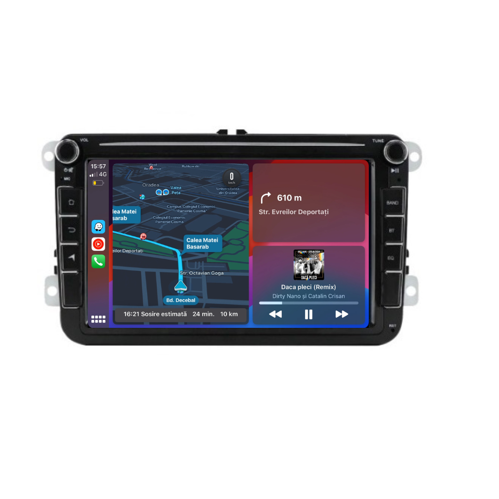 Navigatie Volkswagen ,Skoda, Seat, Android, Ecran 8 inch, Carplay / android auto