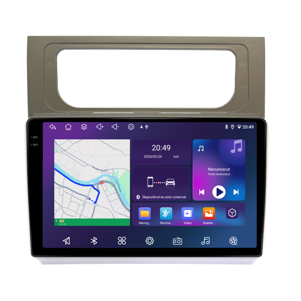 Navigatie Volkswagen Touran (2011-2015), Android, Ecran 10", Carplay / Android auto
