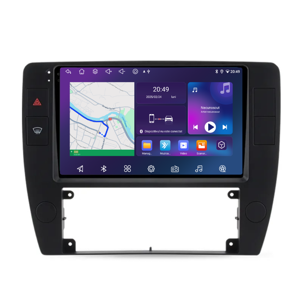 Navigatie Volkswagen Passat B5 (2000-2005), Android, Ecran 9", Carplay / Android Auto