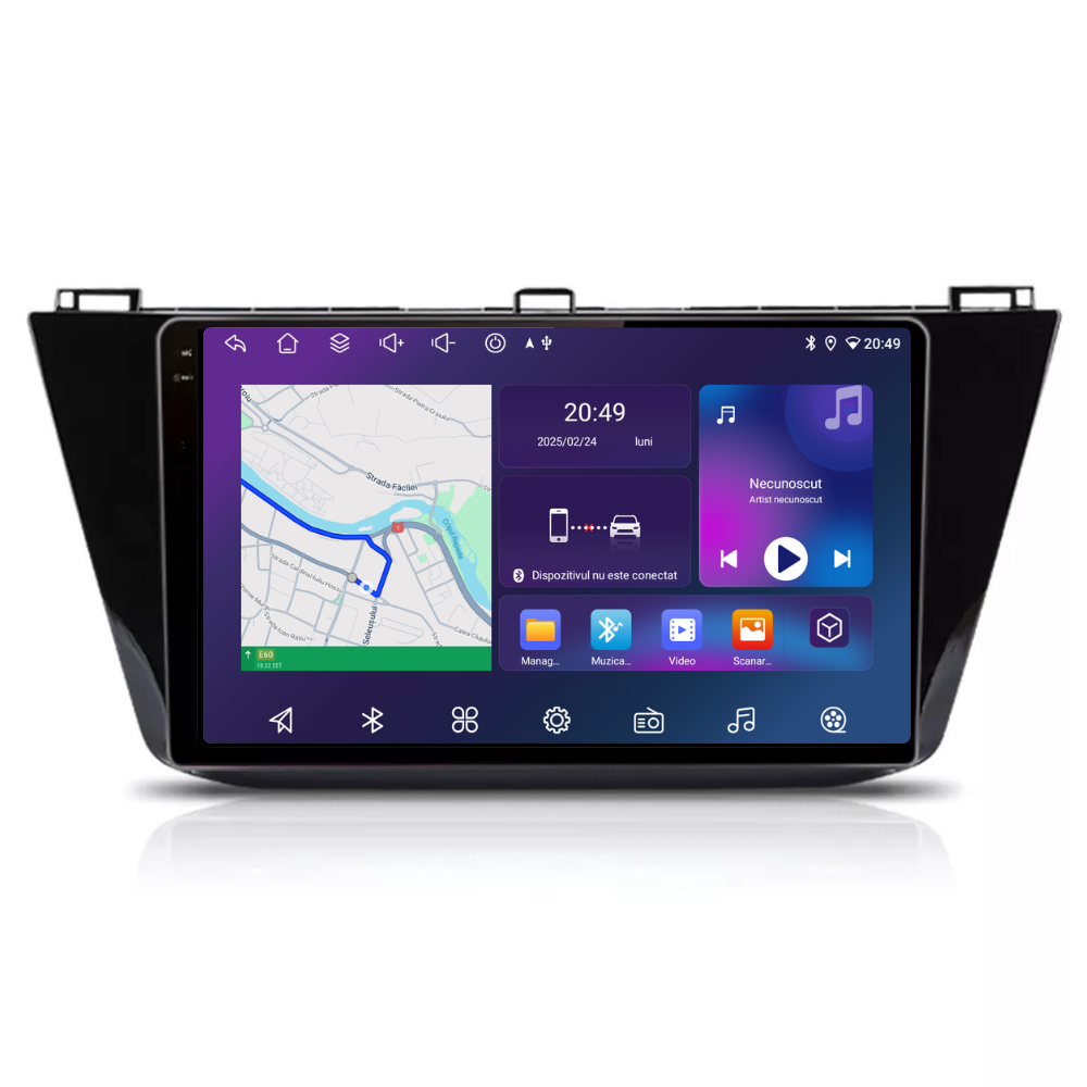 Navigatie Volkswagen Tiguan (2016-2020), Android, Ecran 10", Carplay / Android auto