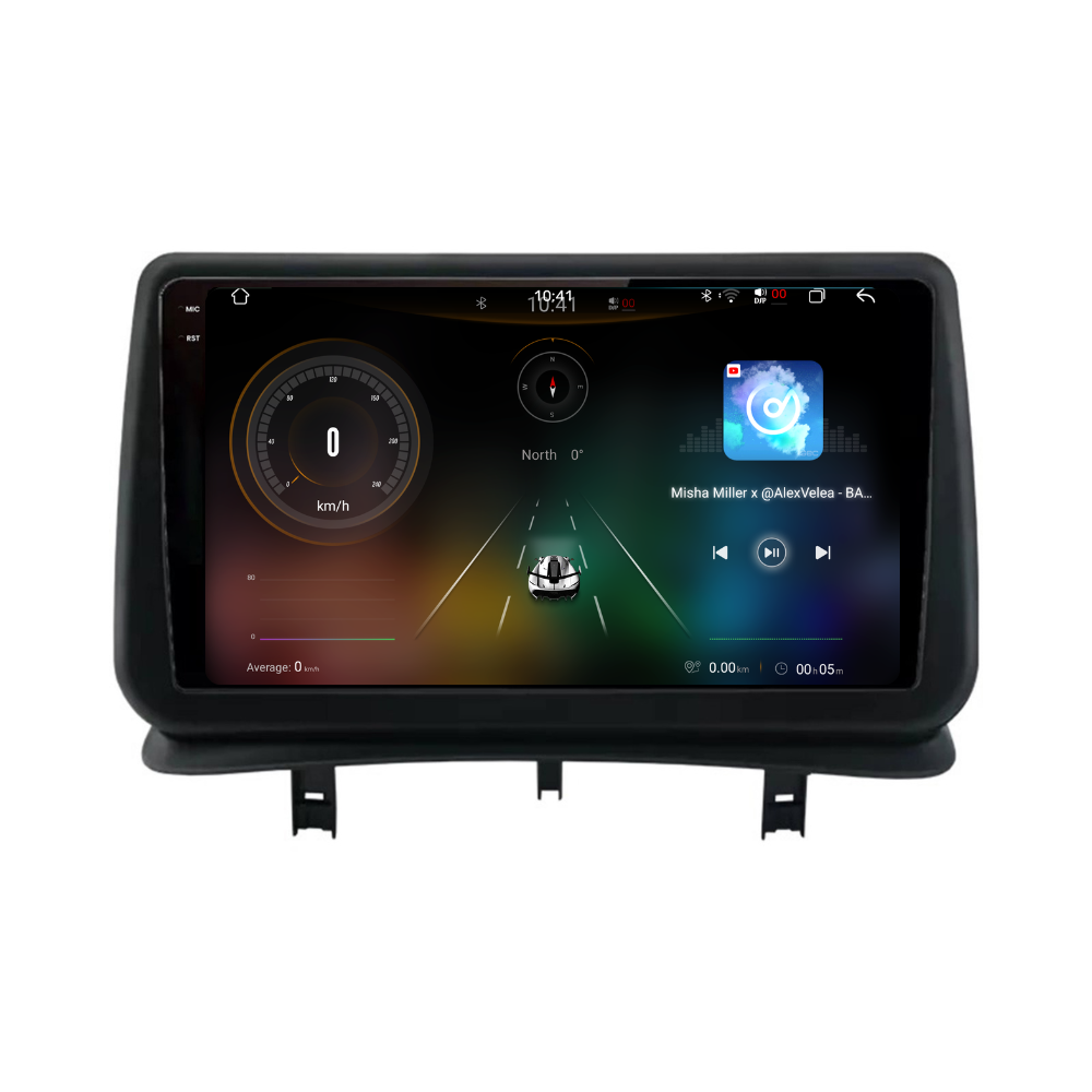 Navigatie Renault Clio 3 (2005-2014), Ecran 9", Carplay / Android Auto