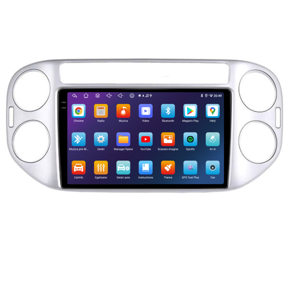 Navigatie Volkswagen Tiguan (2006-2016), Android, Ecran 9", Carplay / Android auto