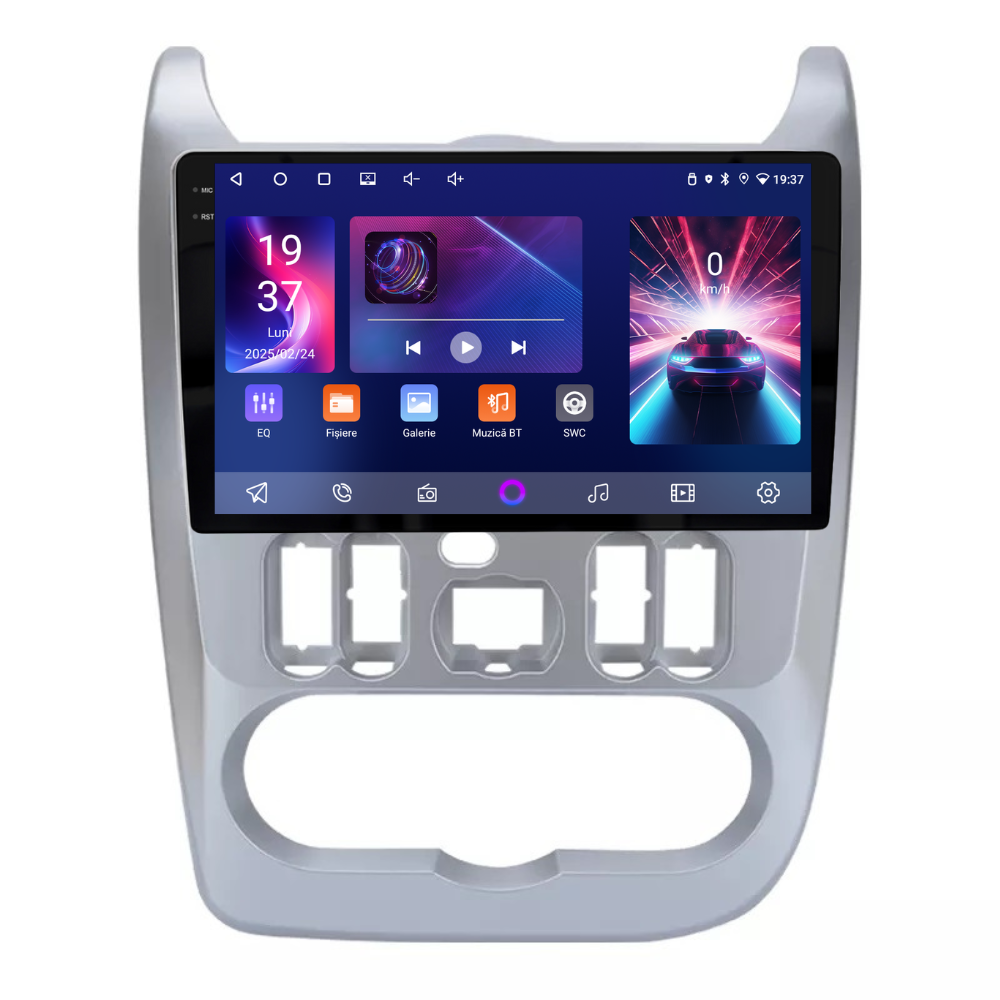 Navigatie Dacia Logan 1 (2008-2013), Duster (2010-2013) Android, Ecran 9", Carplay / Android auto