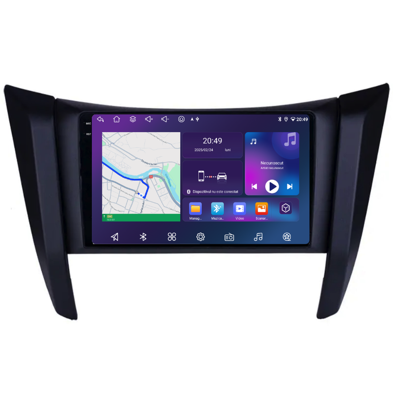 Navigatie Nissan Navara (2015-2022), Ecran 9 inch, Carplay / Android auto, Youtube, Waze