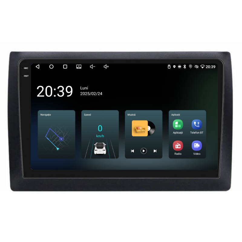 Navigatie Fiat Stilo (2001-2010), Ecran 9 inch, Carplay / Android auto, Youtube, Waze