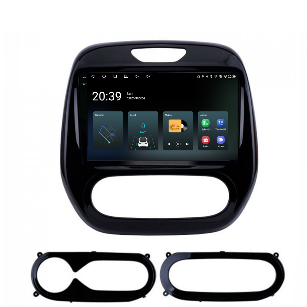 Navigatie Renault Captur (2013-2019), Android, Ecran 9", Carplay  / Android auto
