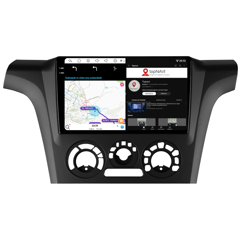 Navigatie Mitsubishi Outlander (2001-2005), Ecran 10 inch, Carplay / Android auto, Youtube, Waze