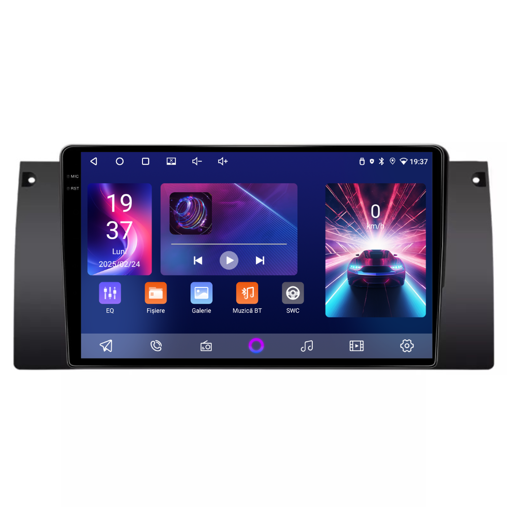 Navigatie Bmw Seria 5 E39 ,X5 E53 (1995-2006), Android, Ecran 9", Carplay / Android auto