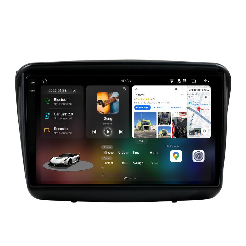 Navigatie Mitsubishi Pajero Sport (2006-2013), Ecran 9 inch, Carplay / Android auto, Youtube, Waze