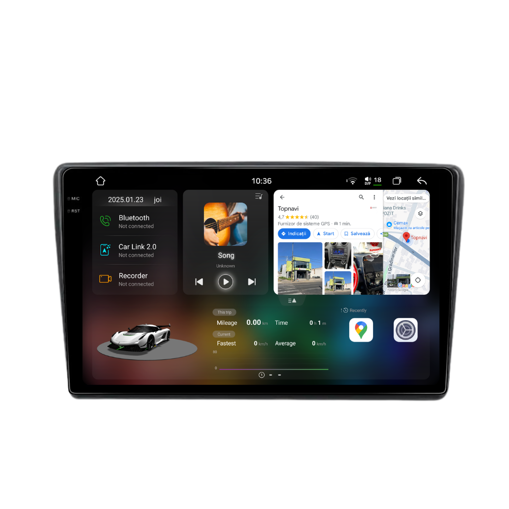 Navigatie Fiat 500L (2012-2017), Ecran 10", Carplay / Android Auto