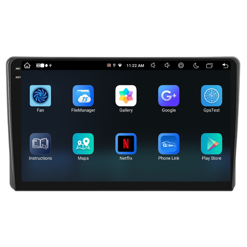 Navigatie Fiat Panda (2003-2012), Ecran 9 inch, Carplay / Android auto, Youtube, Waze