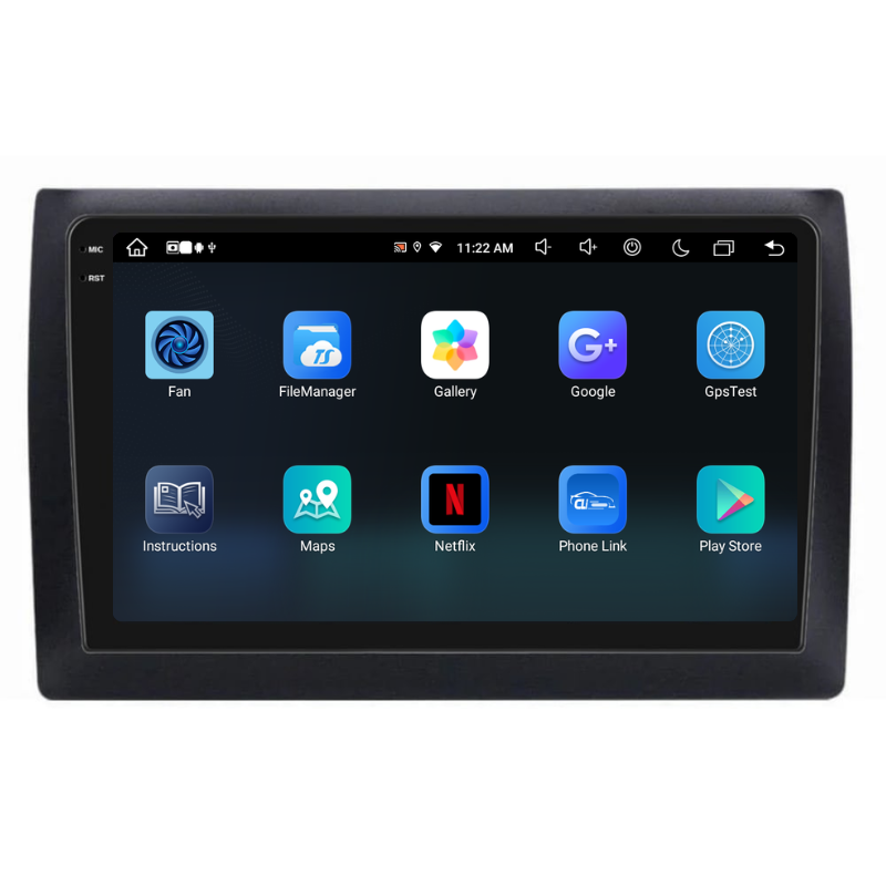 Navigatie Fiat Stilo (2001-2010), Ecran 9 inch, Carplay / Android auto, Youtube, Waze
