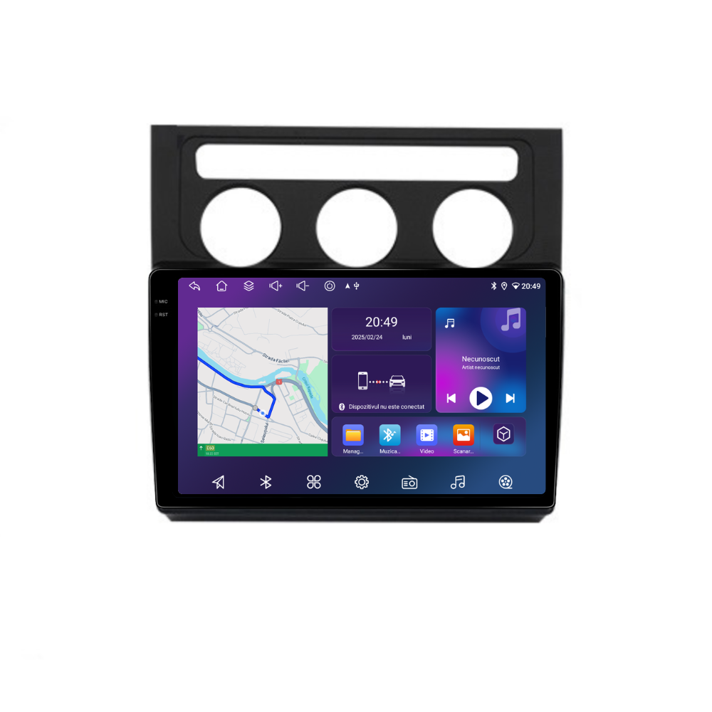 Navigatie Volkswagen Touran (2003-2010), Android, Ecran 10", Carplay / Android auto, Clima automata