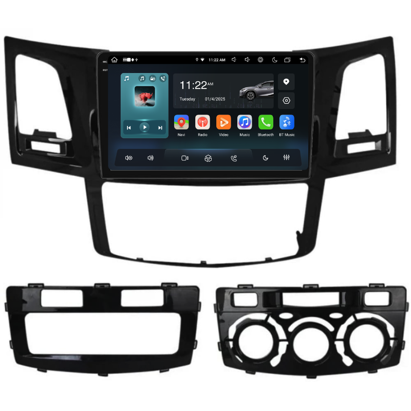 Navigatie Toyota Hilux (2005-2015), Ecran 9 inch, Carplay / Android auto, Youtube, Waze