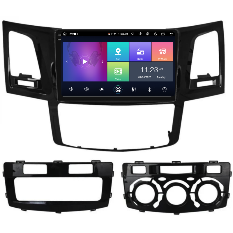 Navigatie Toyota Hilux (2005-2015), Ecran 9 inch, Carplay / Android auto, Youtube, Waze