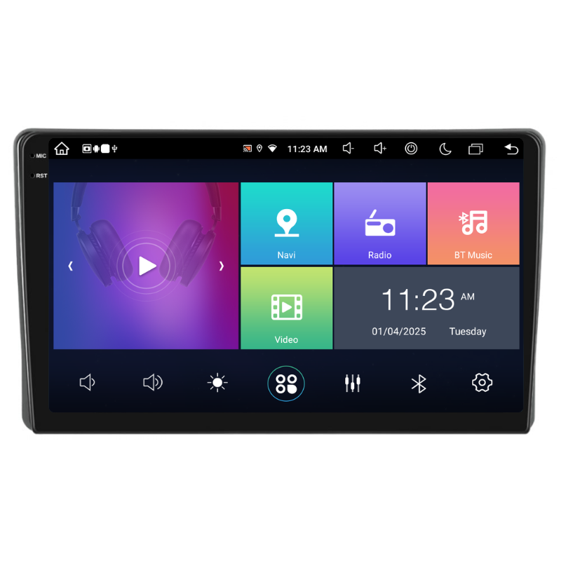 Navigatie Fiat Bravo (2007-2012), Ecran 9 inch, Carplay / Android auto, Youtube, Waze