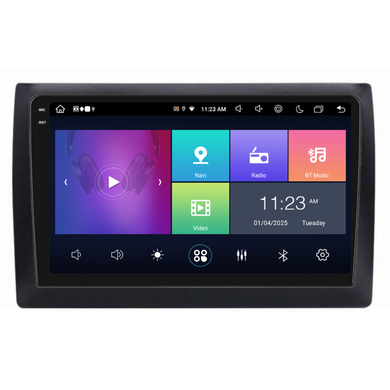 Navigatie Fiat Stilo (2001-2010), Ecran 9 inch, Carplay / Android auto, Youtube, Waze