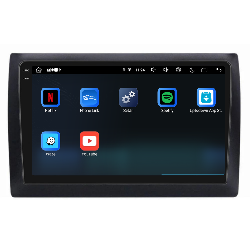Navigatie Fiat Stilo (2001-2010), Ecran 9 inch, Carplay / Android auto, Youtube, Waze