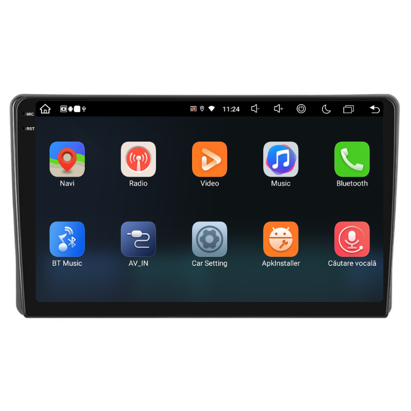 Navigatie Fiat Bravo (2007-2012), Ecran 9 inch, Carplay / Android auto, Youtube, Waze