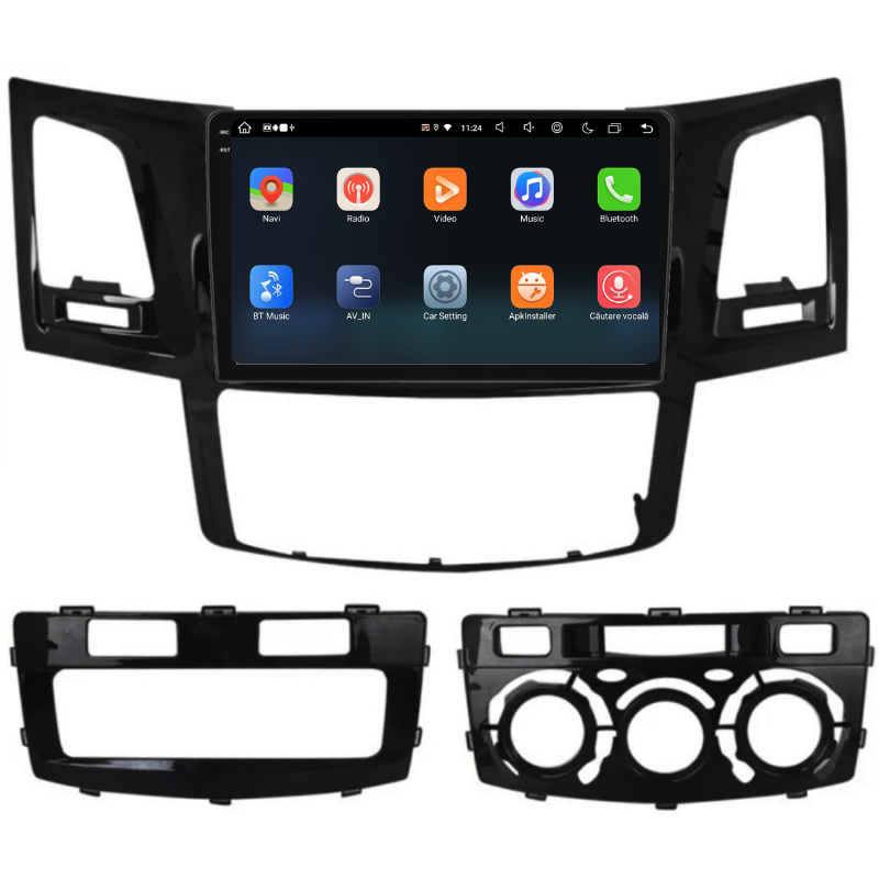 Navigatie Toyota Hilux (2005-2015), Ecran 9 inch, Carplay / Android auto, Youtube, Waze