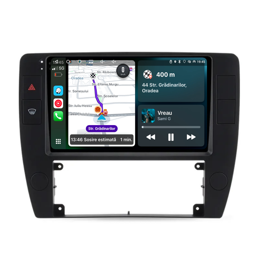 Navigatie Volkswagen Passat B5 (2000-2005), Android, Ecran 9", Carplay / Android Auto