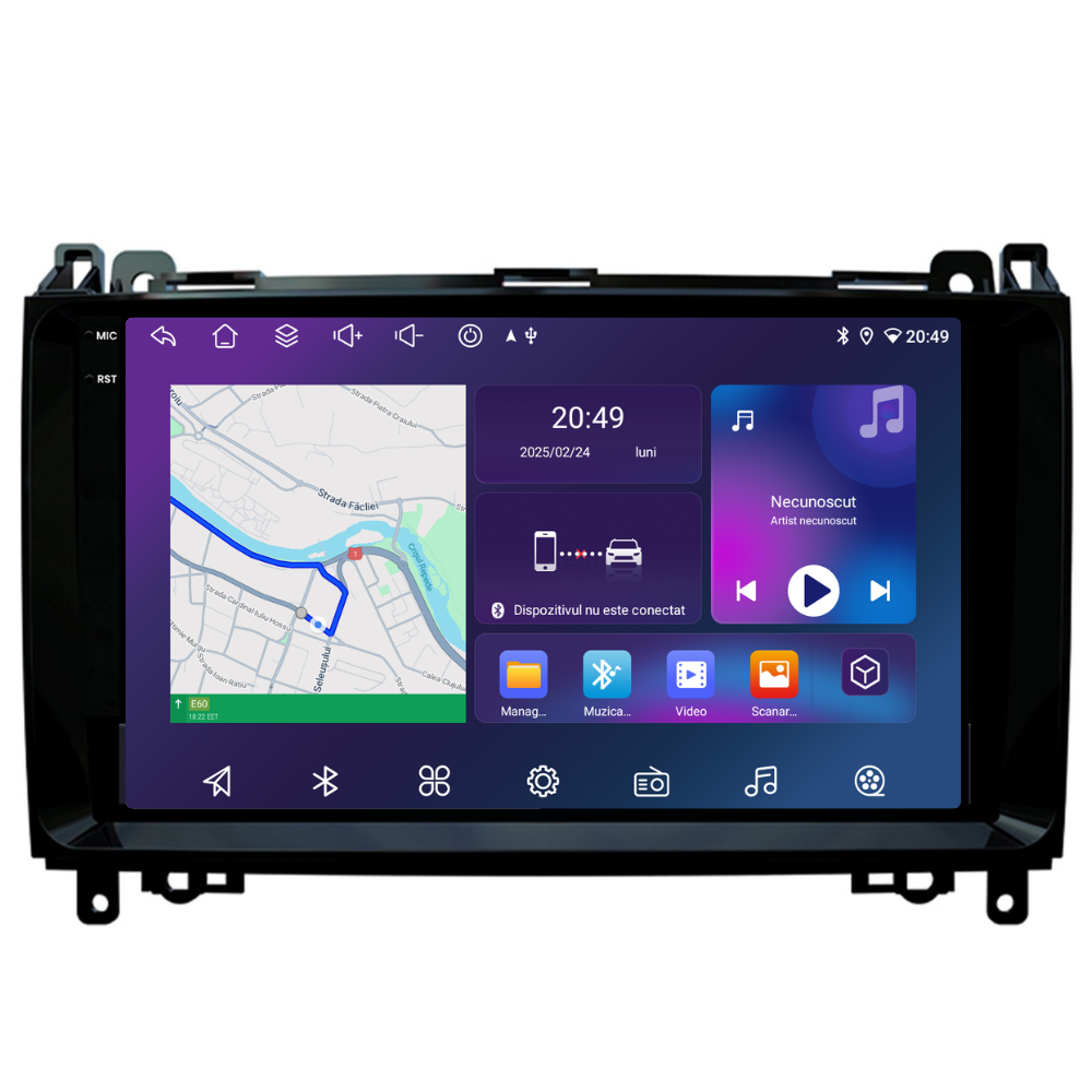 Navigație Mercedes Vito w639 (2003-2015), Android.