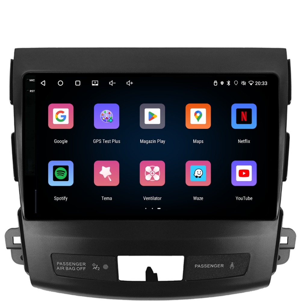Navigatie Citroen C-Crosser (2007-2012), Ecran 9 inch, Carplay / Android auto, Youtube, Waze