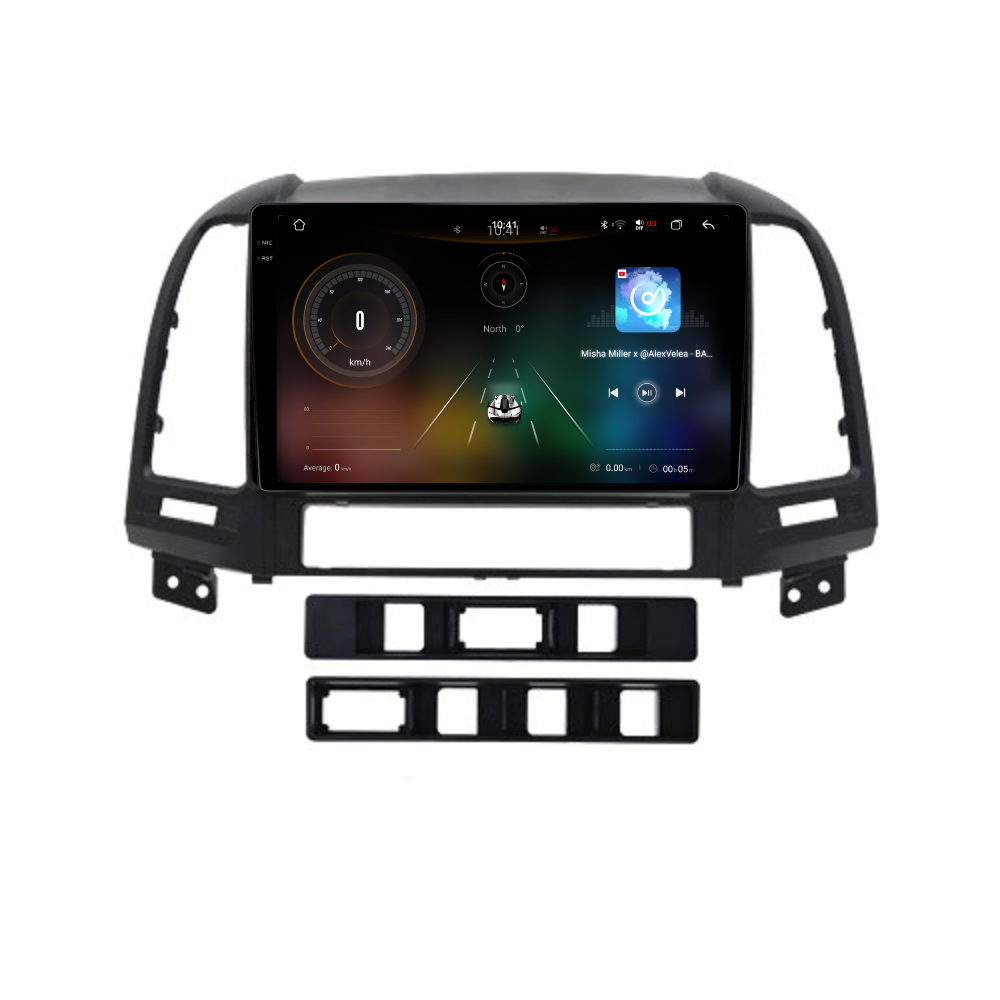 Navigatie Hyundai Santa Fe (2006-2013), Ecran 9", Carplay / Android Auto