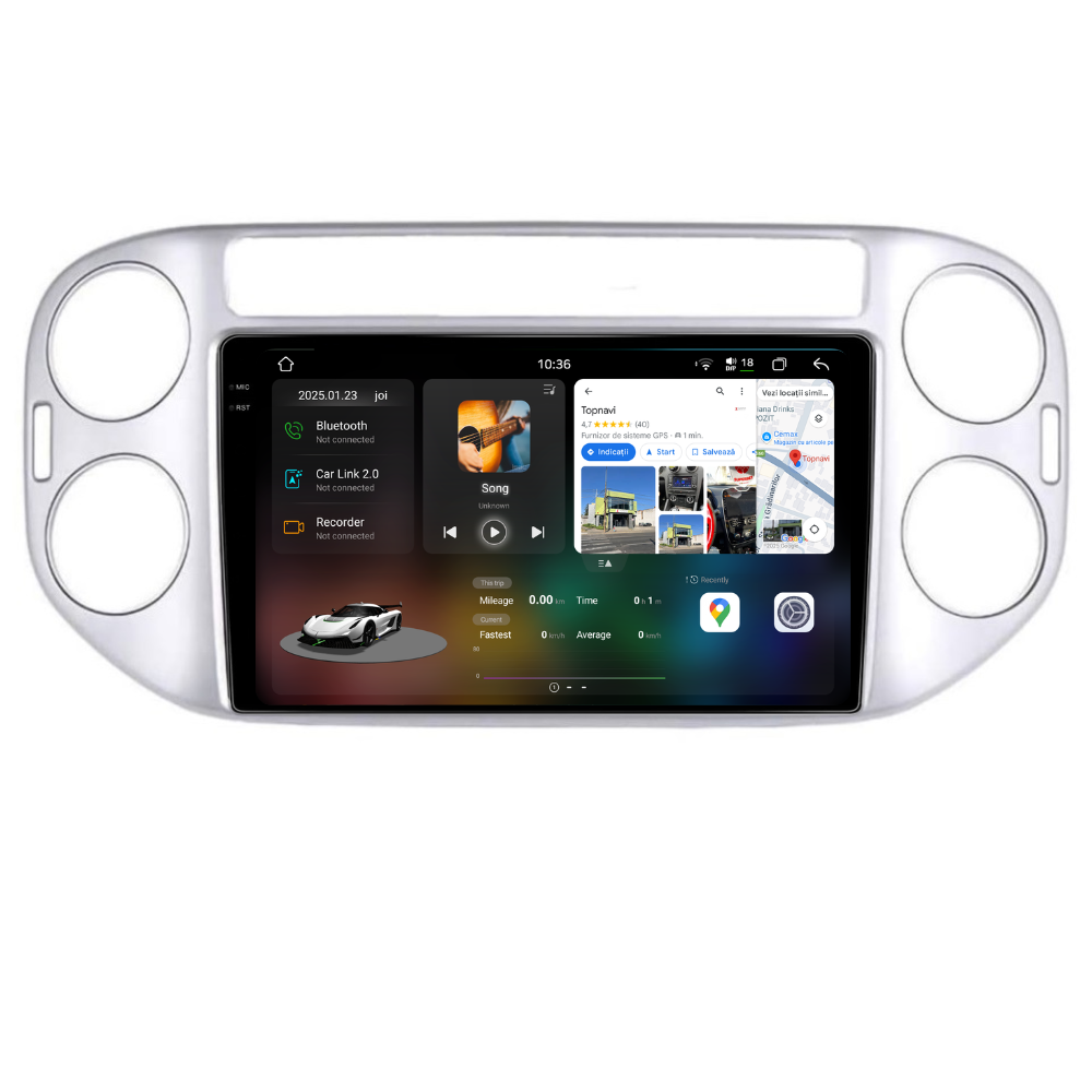 Navigatie Volkswagen Tiguan (2006-2016), Android, Ecran 9", Carplay / Android auto