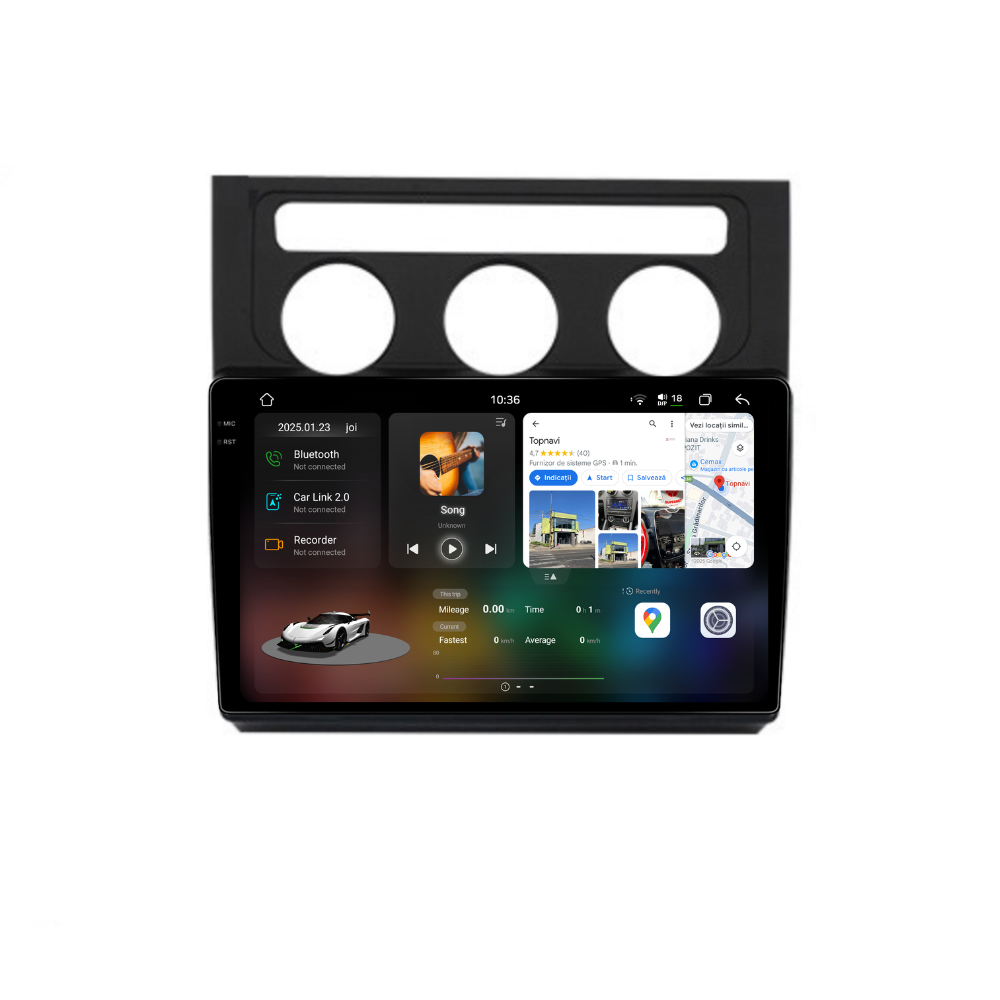 Navigatie Volkswagen Touran (2003-2010), Android, Ecran 10", Carplay / Android auto, Clima automata