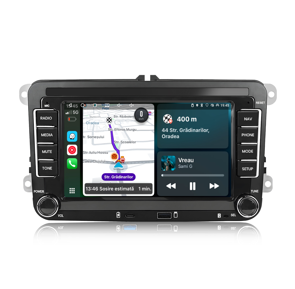 Navigatie dedicata Android 15, Volkswagen / Skoda / Seat, 4GB RAM carplay / android auto