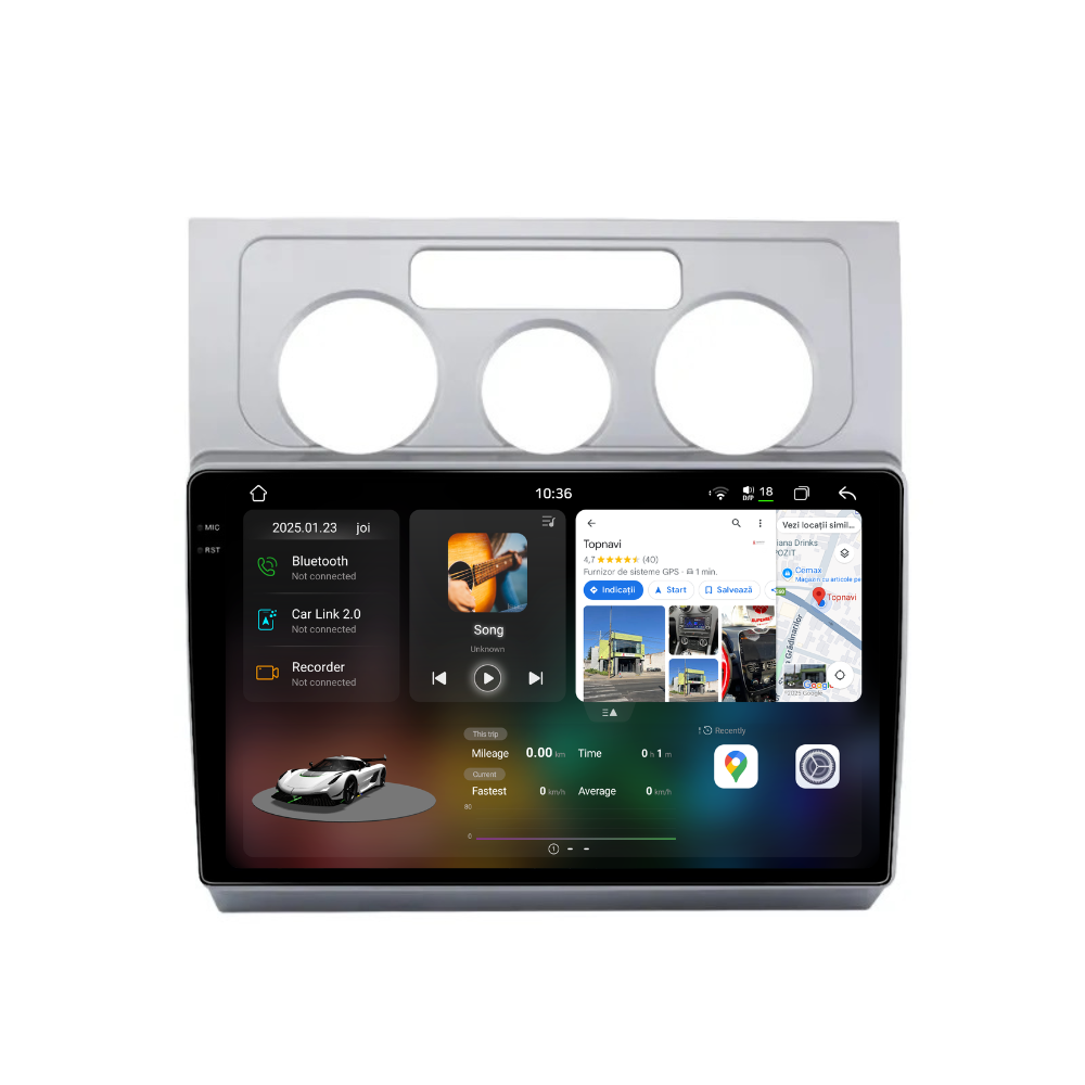 Navigatie Volkswagen Touran (2003-2010), Android, Ecran 10", Carplay / Android auto, Clima AC